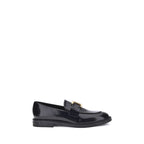 Black Calf Leather Bos Taurus Slip-On Loafers