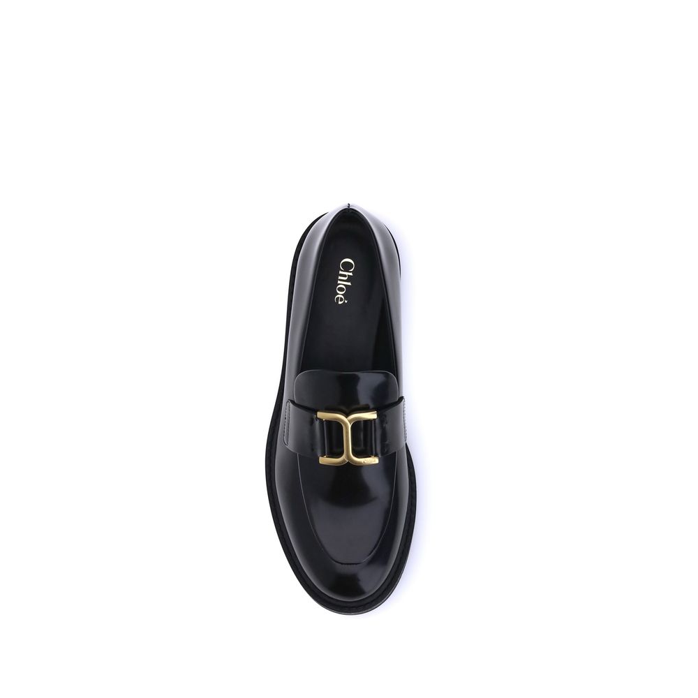 Black Calf Leather Bos Taurus Slip-On Loafers