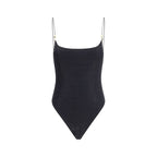 Black Polyamide One-Piece Swimsuit