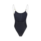 Black Polyamide One-Piece Swimsuit
