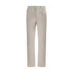 Cream Cotton Jeans Denim