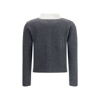 Gray Wool Cardigan