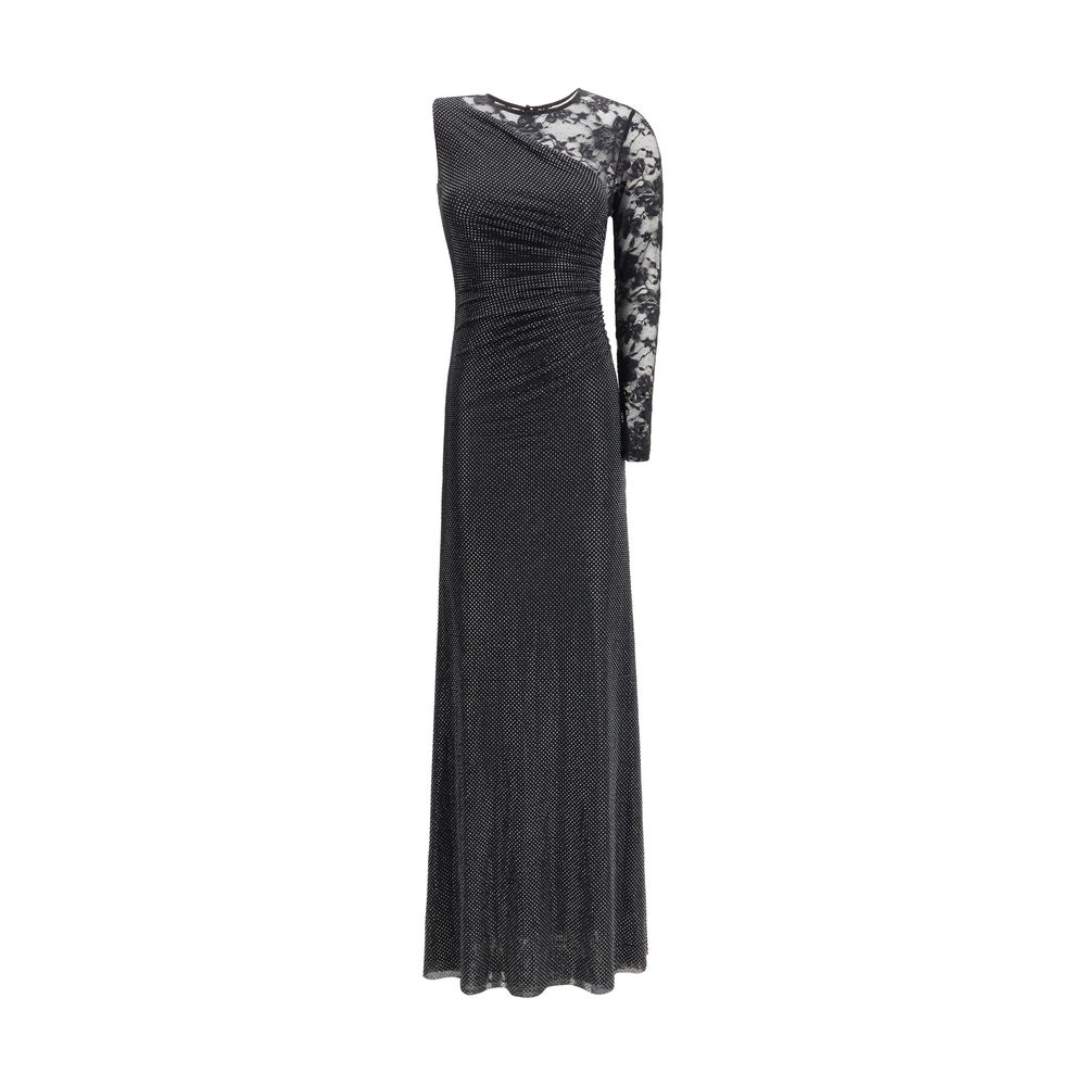 Black Polyester Casual Dress