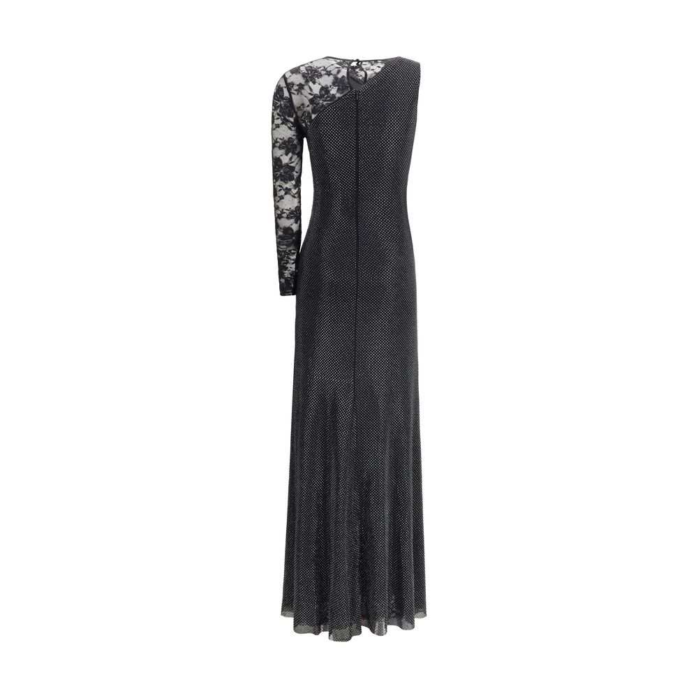 Black Polyester Casual Dress