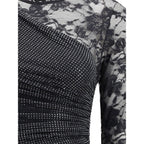 Black Polyester Casual Dress