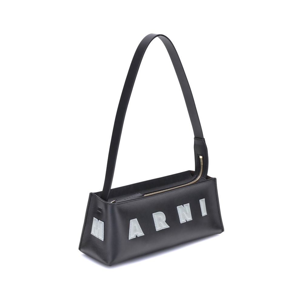 Black Calf Leather Bos Taurus Shoulder Bag