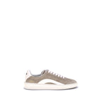Beige Calf Leather Bos Taurus Low Top Sneakers