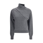 Gray Cashmere Turtleneck