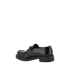 Black Rubber Platform Loafers