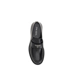 Black Rubber Platform Loafers