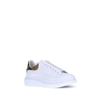 White Calf Leather Bos Taurus Platform Sneakers