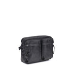 Black Polyester Shoulder Bag