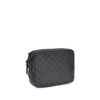 Black Polyester Shoulder Bag
