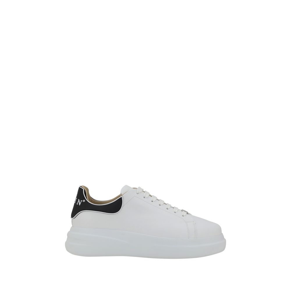 White Rubber Low Top Sneakers