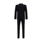 Black Fleece Wool Two-Piece Suit