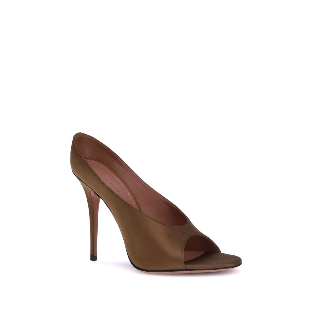 Brown Calf Leather Bos Taurus High Heel Pumps