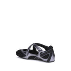 Black Polyethylene Ballet Flats