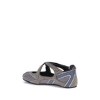 Gray Polyethylene Ballet Flats