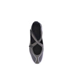 Gray Polyethylene Ballet Flats