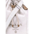 White Cotton Backet Bag