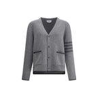 Gray Merino Wool Cardigan