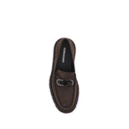 Brown Calf Leather Bos Taurus Slip-On Loafers