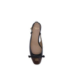 Black Goatskin Ballet Flats