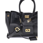 Black Calf Leather Bos Taurus Shoulder Bag