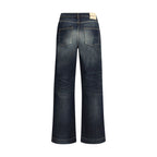 Blue Cotton Jeans Denim