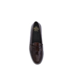 Brown Calf Leather Bos Taurus Slip-On Loafers