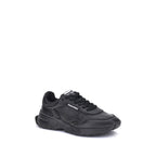 Black Calf Leather Bos Taurus Athletic Sneakers