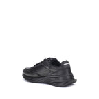 Black Calf Leather Bos Taurus Athletic Sneakers