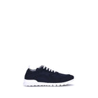 Black Cotton Athletic Sneakers