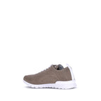 Brown Cotton Athletic Sneakers