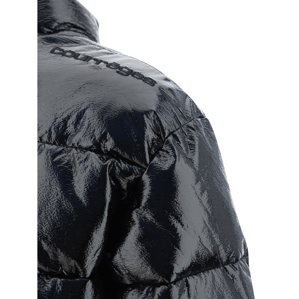 Black Viscose Full-Length Jacket