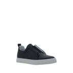 Black Calf Leather Bos Taurus Low Top Sneakers