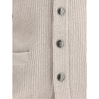 Beige Cotton Cardigan