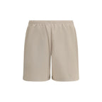 Beige Cotton Bermuda Shorts