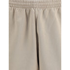 Beige Cotton Bermuda Shorts