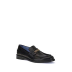 Black Calf Leather Bos Taurus Slip-On Loafers