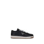 Black Calf Leather Bos Taurus Low Top Sneakers
