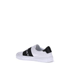White Calf Leather Bos Taurus Low Top Sneakers
