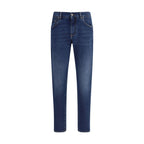 Blue Cotton Jeans Denim