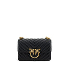 Sac à bandoulière en cuir de veau noir Bos Taurus