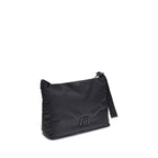 Black Fabric Shoulder Bag