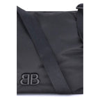 Black Fabric Shoulder Bag