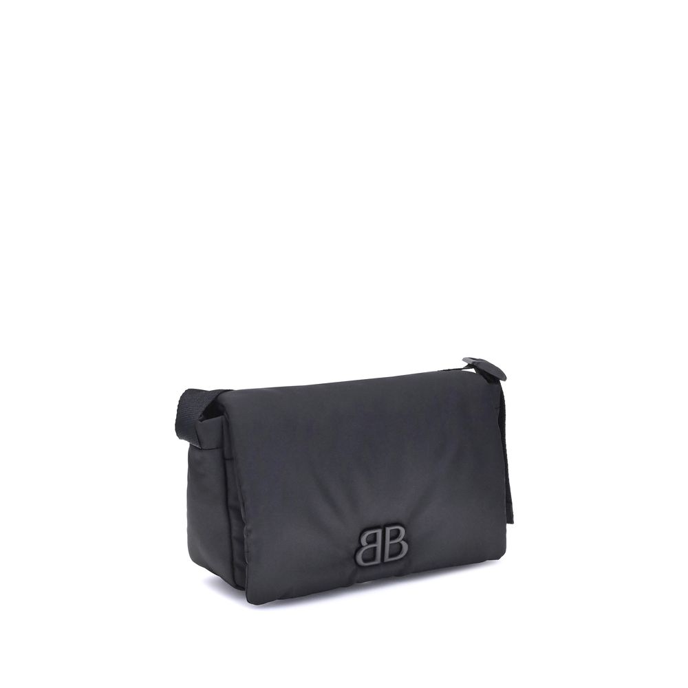 Black Polyamide Shoulder Bag
