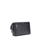Black Calf Leather Bos Taurus Shoulder Bag