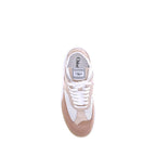 Beige Calf Leather Bos Taurus Low Top Sneakers