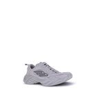 Gray Polyester Athletic Sneakers